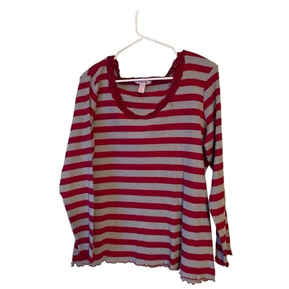 Lena Lace Trimmed LS Sleep Top 18/20 - Picture 1 of 7